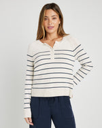 Load image into Gallery viewer, Serafina Stripe Sweater in Ice/Natural
