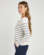 Load image into Gallery viewer, Serafina Stripe Sweater in Ice/Natural
