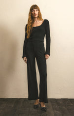 Load image into Gallery viewer, Monte Rib Pant in Black
