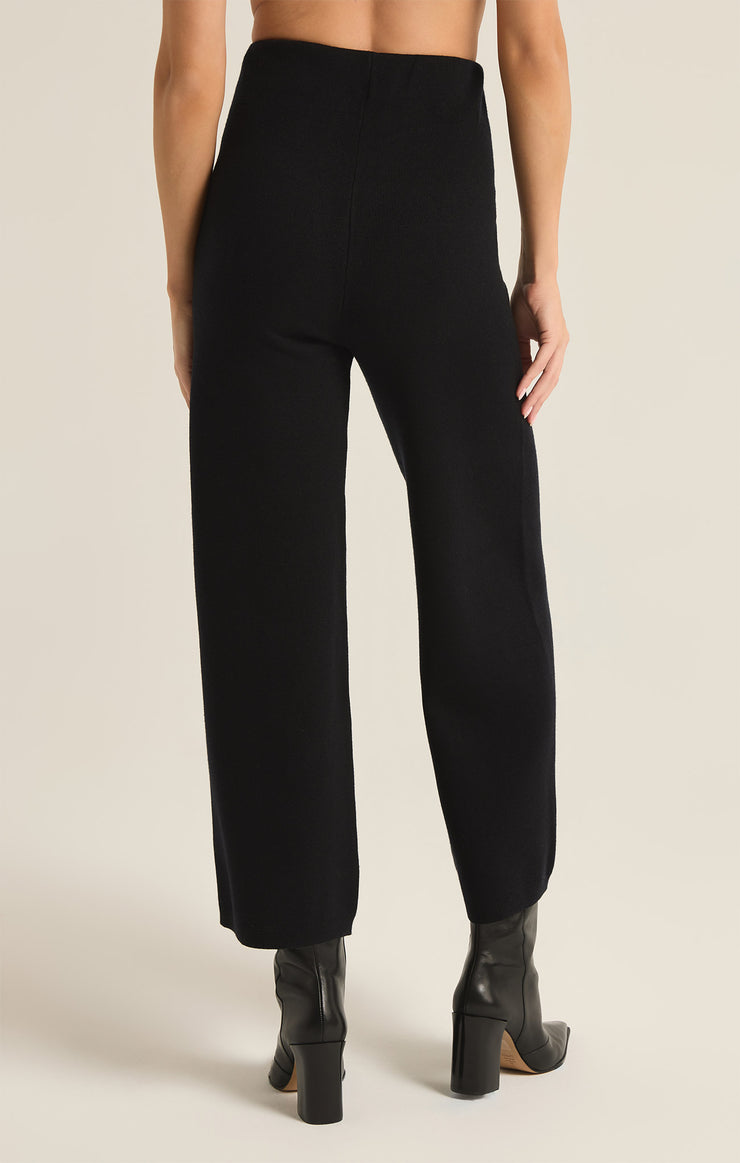 Elowen Sweater Knit Pant in Black