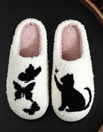 Load image into Gallery viewer, Cat and Butterfly Slippers
