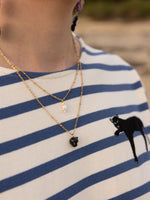 Load image into Gallery viewer, Black Panther Head Necklace
