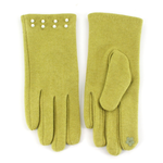 Load image into Gallery viewer, Pearl Embellished Gloves in Chartreuse
