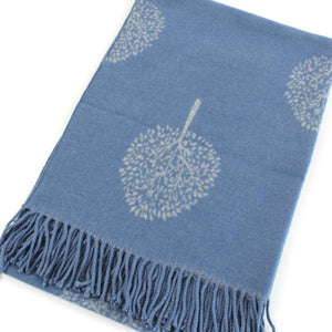 World Tree Scarf in Blue