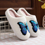 Load image into Gallery viewer, Blue Butterfly Slippers
