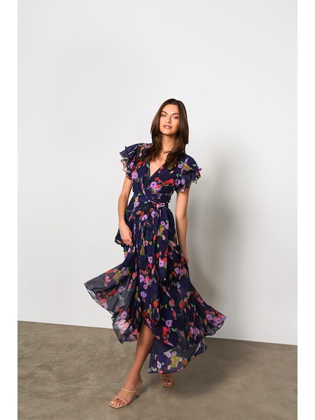 It's Another Day Brick Red Ditsy Floral Midi Dress – Shop the Mint