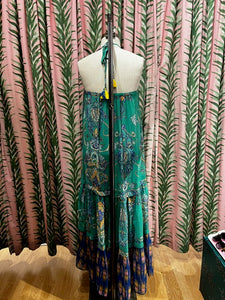 Freya Dress in Green Print