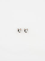 Load image into Gallery viewer, B&amp;W French Bulldog Stud Earrings
