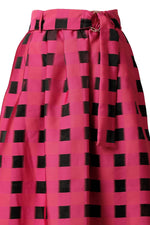 Load image into Gallery viewer, Maya Jacquard Skirt in Crimson
