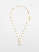 Load image into Gallery viewer, White Rabbit with Carrot Necklace in Gold
