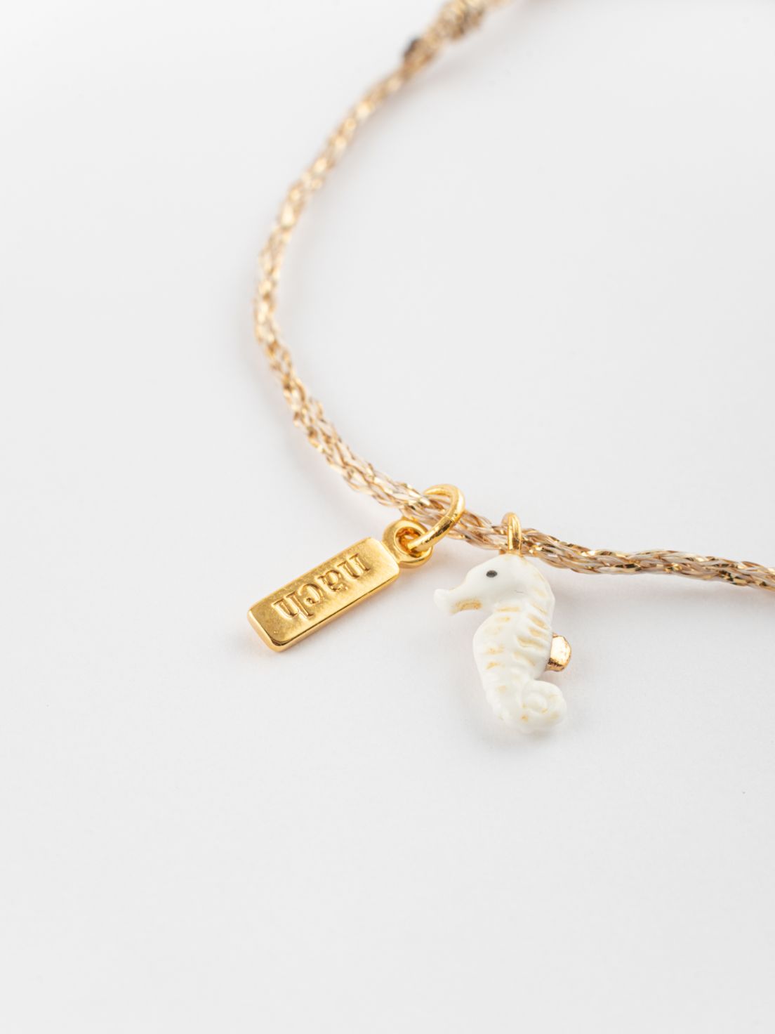 Seahorse Gold Rope Charms Bracelet