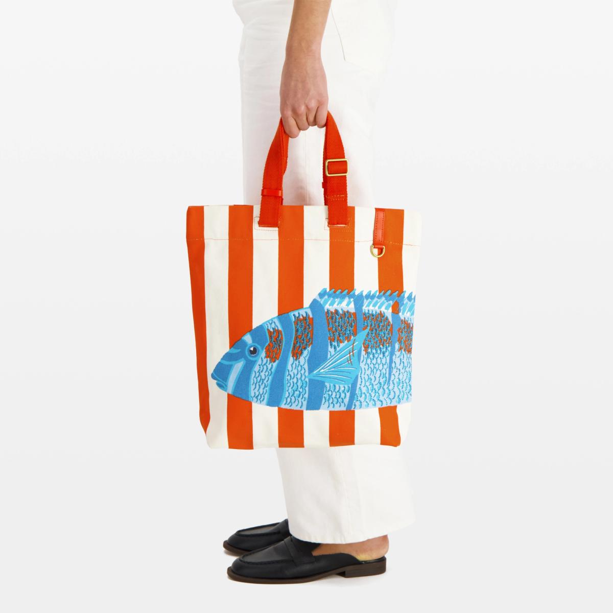 Large Carrier Strap Bag in Tango Orange – Mint Julep