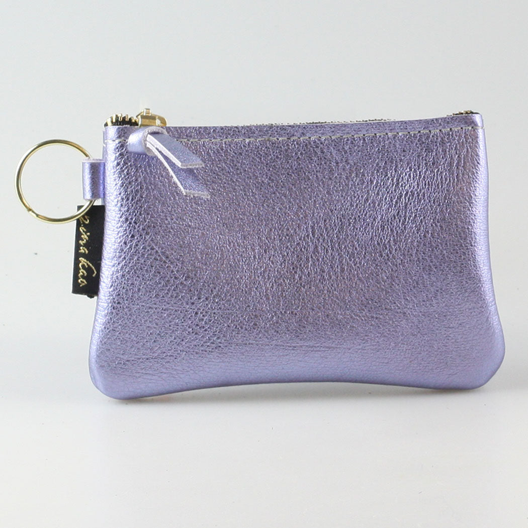 The Metallic Kara Coin Purse in Hyacinth