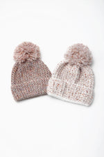 Load image into Gallery viewer, Waffle Knit Confetti Hat in Ivory
