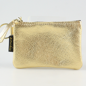 The Metallic Kara Coin Purse in Gold