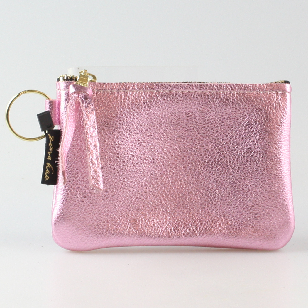 The Metallic Kara Coin Purse in Rose